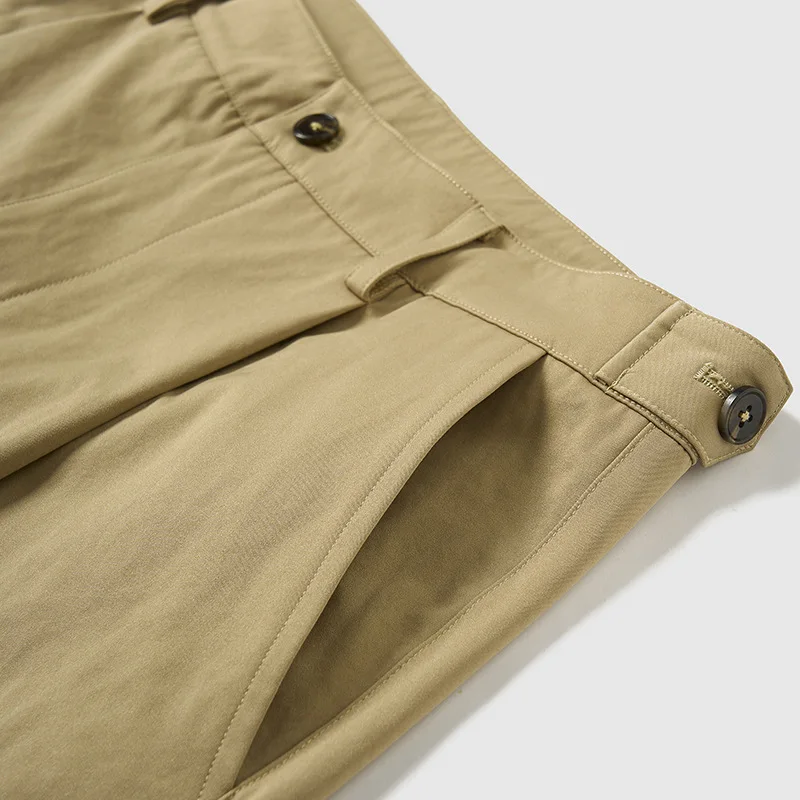 ملابس للرجال السراويل 2025 الصيف رقيقة سراويل تقليدية للساق سراويل تقليدية شارع العليا السراويل الطويلة ملابس العمل بنطلون موضة 2J8L