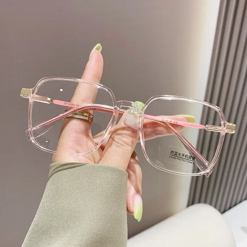 Square Anti-Radiation UV400 Replaceable Lenses Computer Glasses for Women and Men image 2
