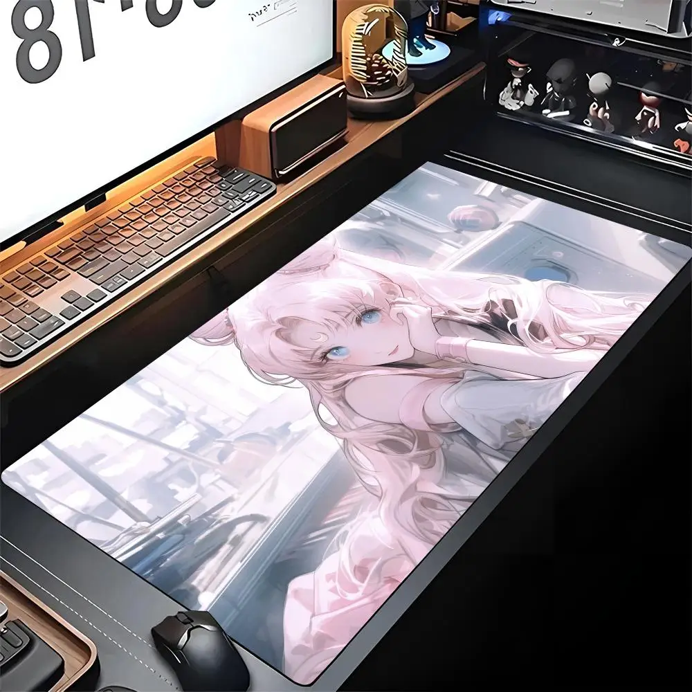 

Коврик для мыши SailorS Girl M-Moon, игровой коврик с изображением животных, большой коврик для компьютерного геймера, большой резиновый художественный коврик для мыши, коврик для ноутбука, стола
