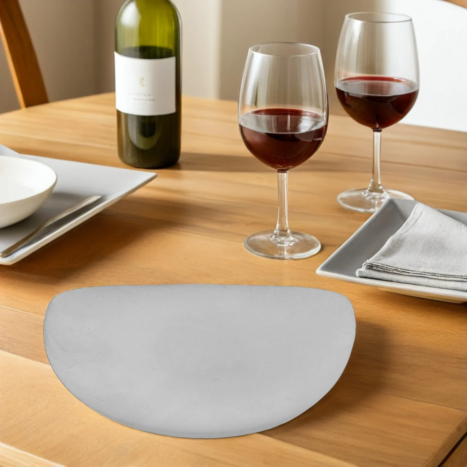 

Retro Stainless Steel Dining Tray Grill Plate Food Display Risers for Party Dessert Plates Silver Cookies Serving Child