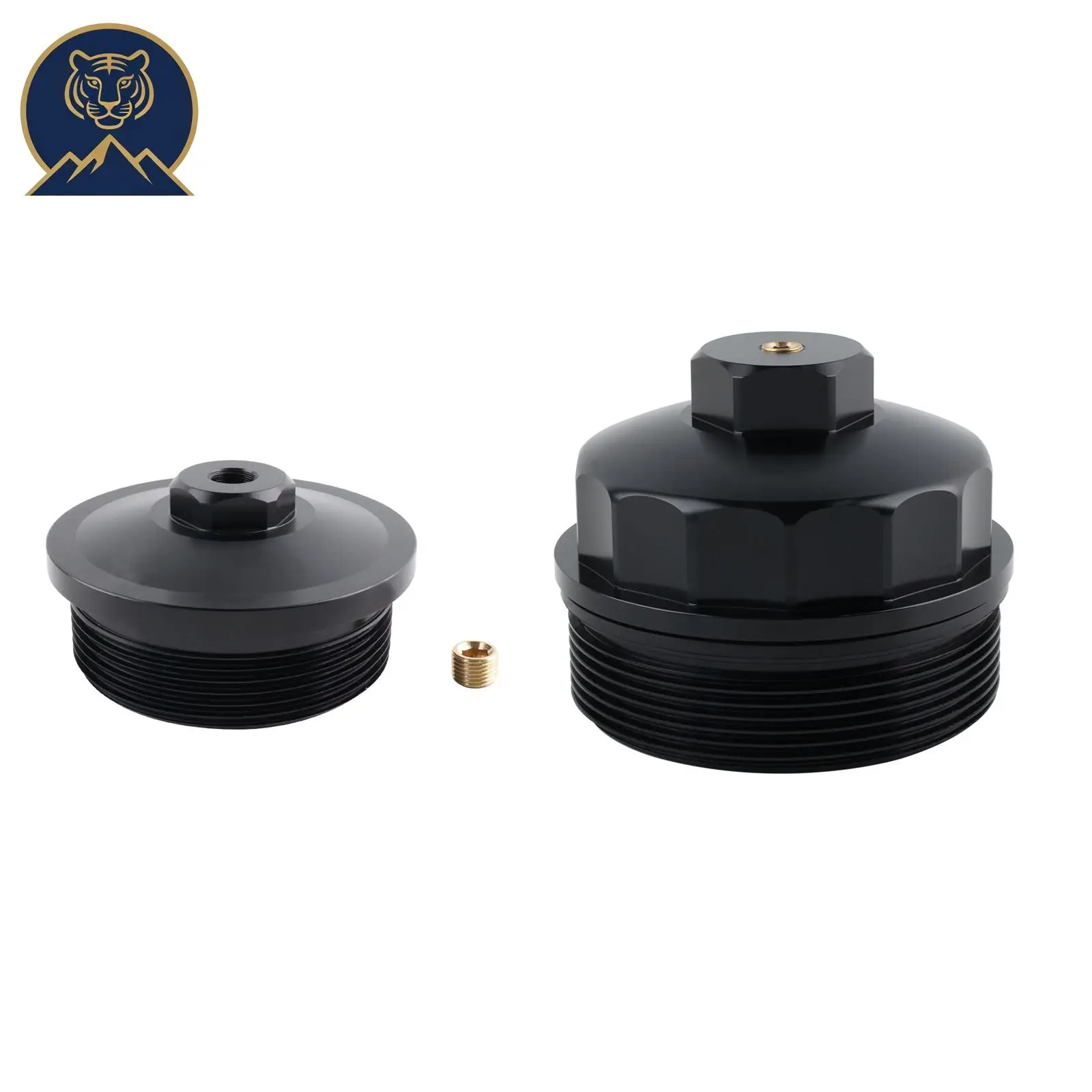 Aluminum Oil & Fuel Filter Cap For 2003-2007 Ford F250 F350 F450 F550 6.0L Powerstroke