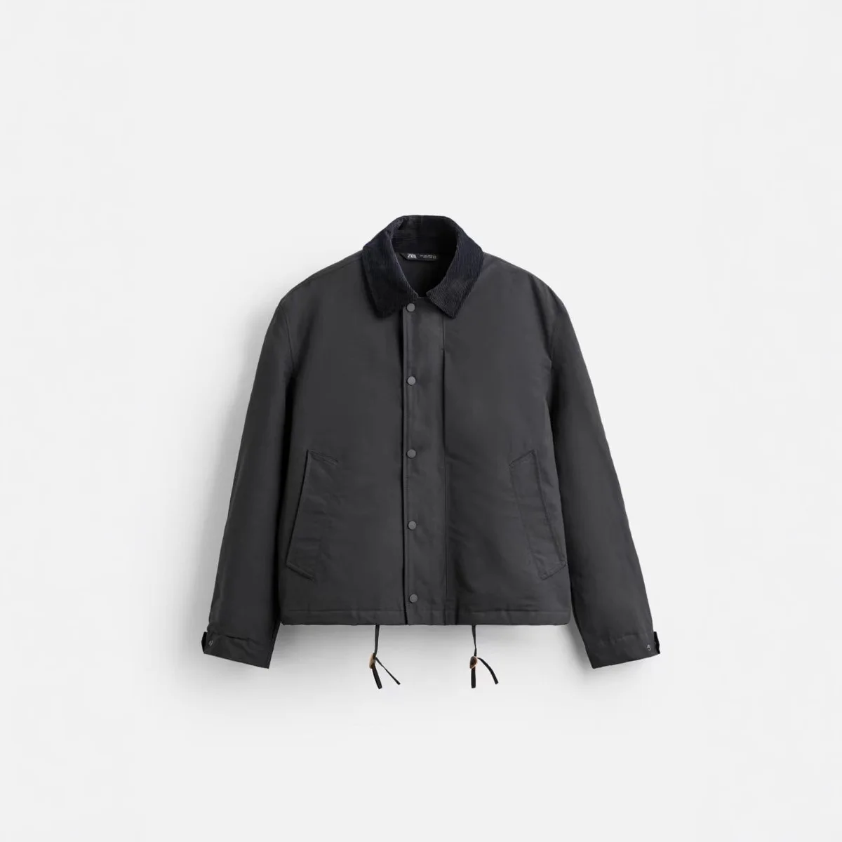 

2025 New Men's Wear Color Clash Collar Thin Cotton Jacket Coat