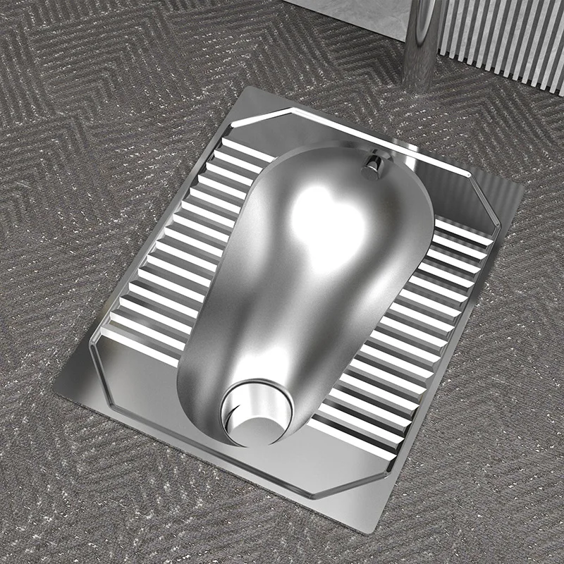 

304 stainless steel squatting toilet with S-bend deodorant school prison toilet, detention center hospital squatting toilet