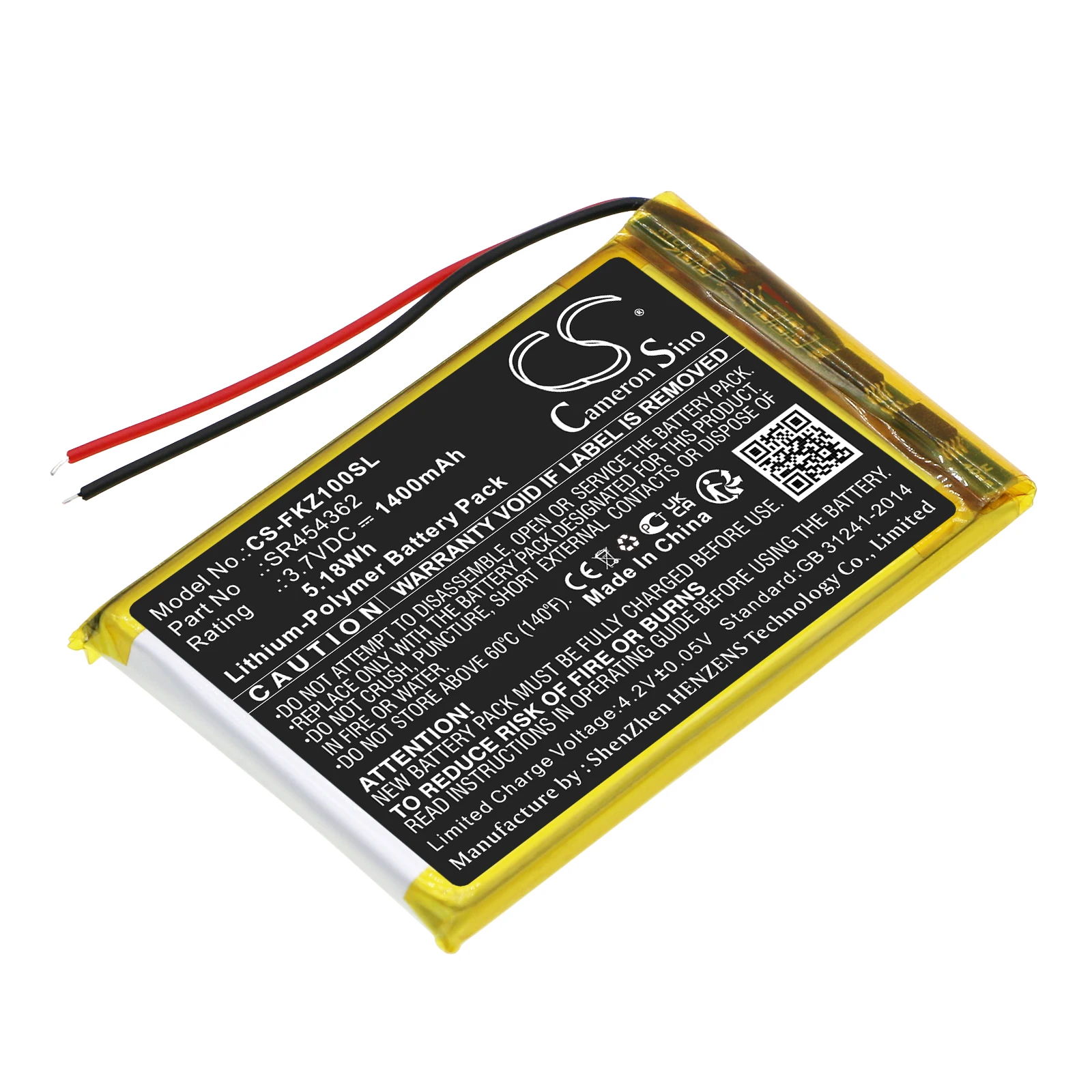 Cameron Sino 3.7V 1400mAh GPS, Navigator Battery SR454362 for Falk FA Z10, NEO 620 LMU, NEO 640 LMU +TOOL