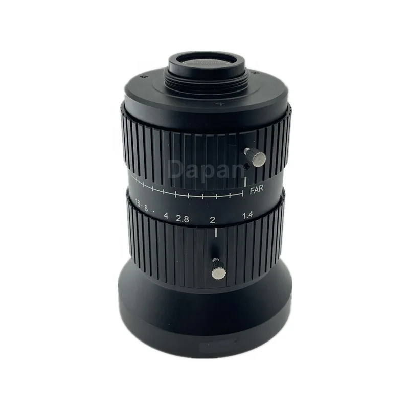 FA Lens 20.0Megapixel 1.1Inch 8mm Fixed Focal Length FA Lens F1.4 Aperture Manual Iris 12MP C Mount Camera Lens