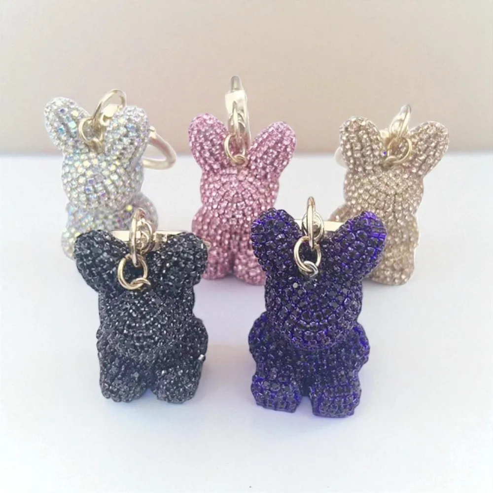 

1PC DIY Sitting Posture Rabbit Key Ring Personalized Keychain Beer Can Kitchen Bar Tools Accessories Gift Wholesale