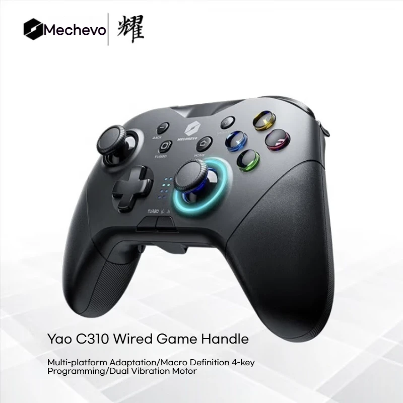 

New Mechrevo C310 Wired Game Controller Vibration Motor Turbo Continuous Transmission Supports Pc Nc Switc Android Platform