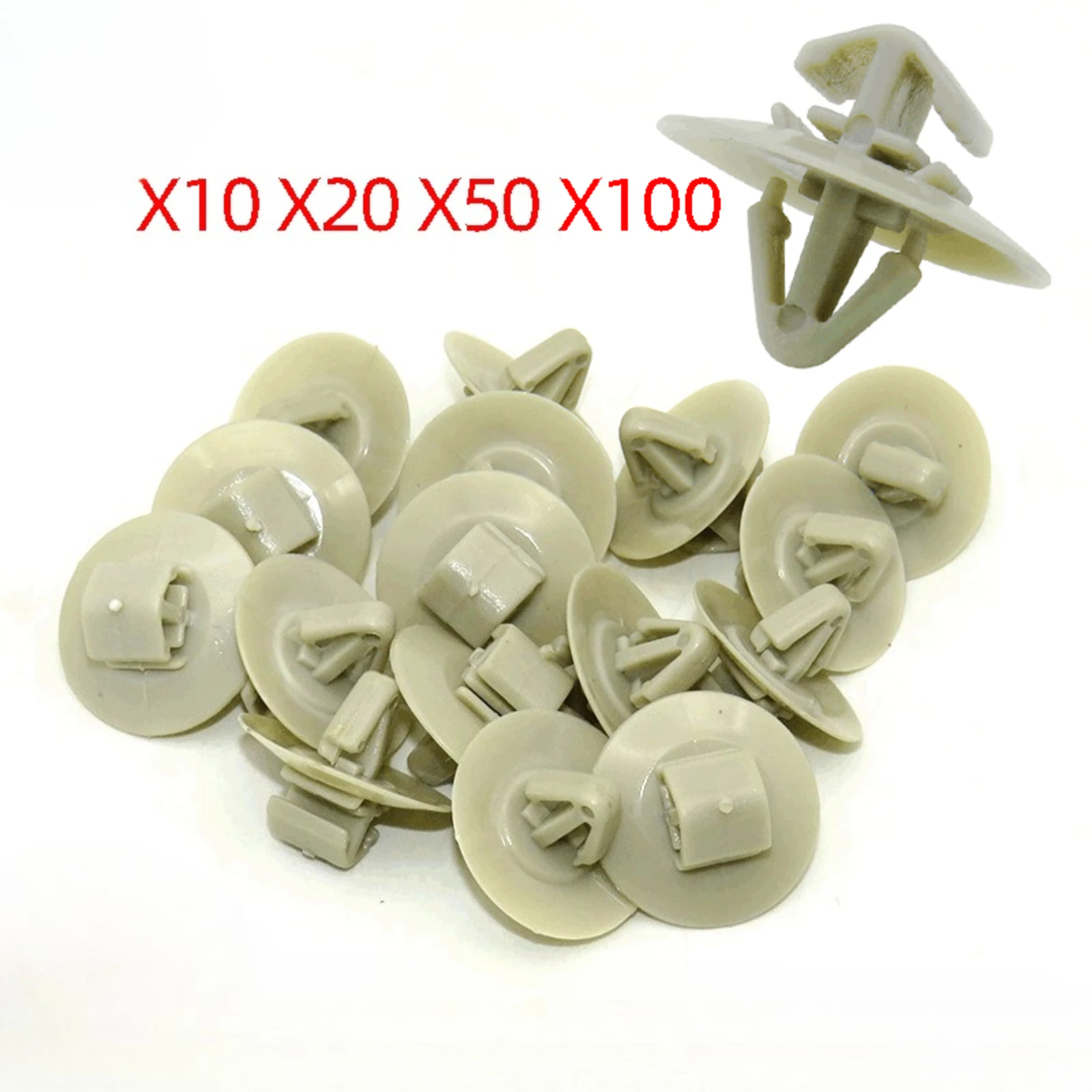 10-1000PCS For Peugeot Renault Trafic GM Volvo Iveco Push Rivet Retainer 7703077421 Car Door Trim Panel Plastic Fastener Clips