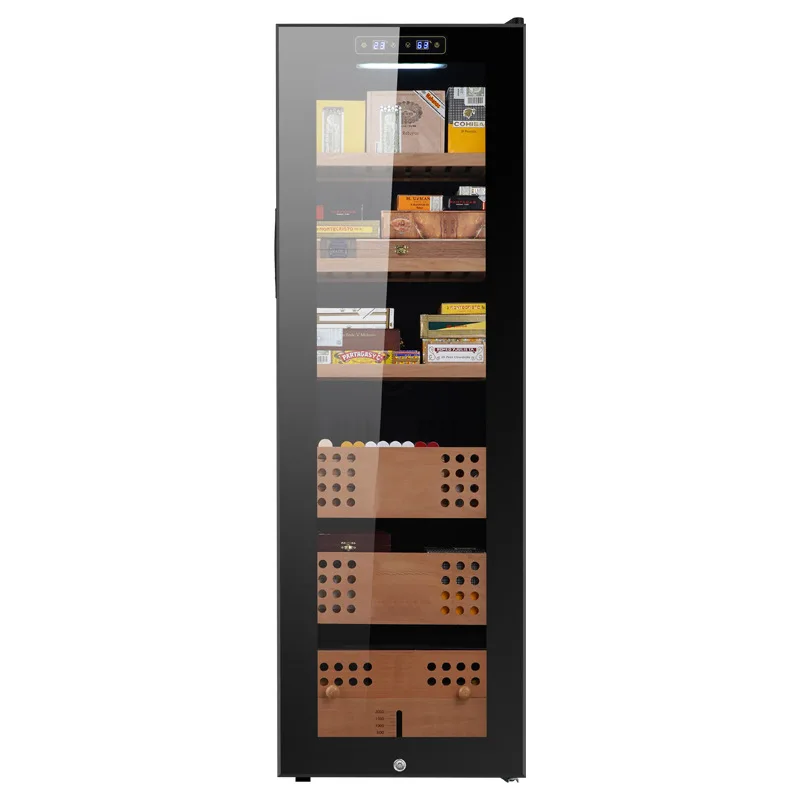 YS-138fy smart cigar cabinet precision control humidity Wifi ammonia removal fingerprint lock frequency conversion LCD screen ca