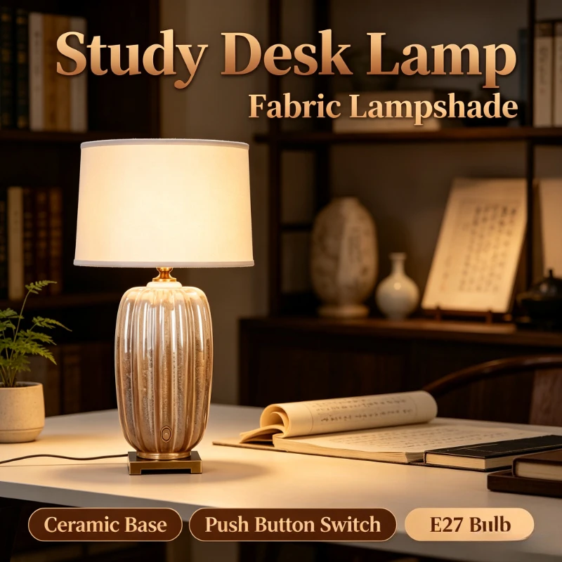 Modern Simple Ceramic Pumpkin Floor Lamlps Warm Atmosphere Bedroom Beside Lamp Study Living Room Decor Luxury Light Fixture Led