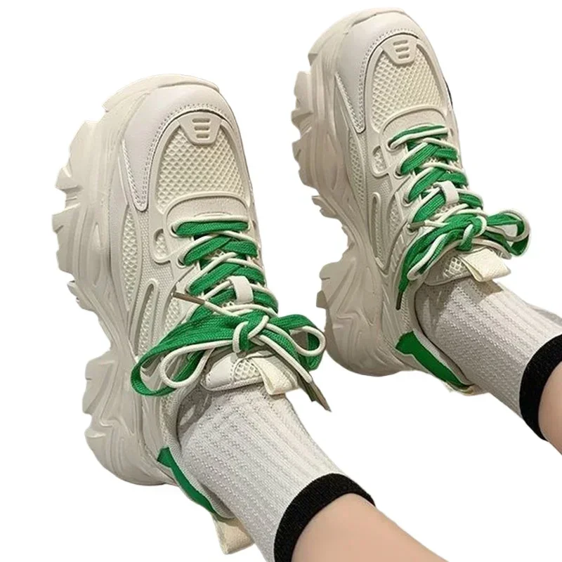 Women Buffalo Shoes Spring Summer 2024 Sports Platform Sneakers Vintage Casual Tennis Female Chunky Harajuku Korean Footwear