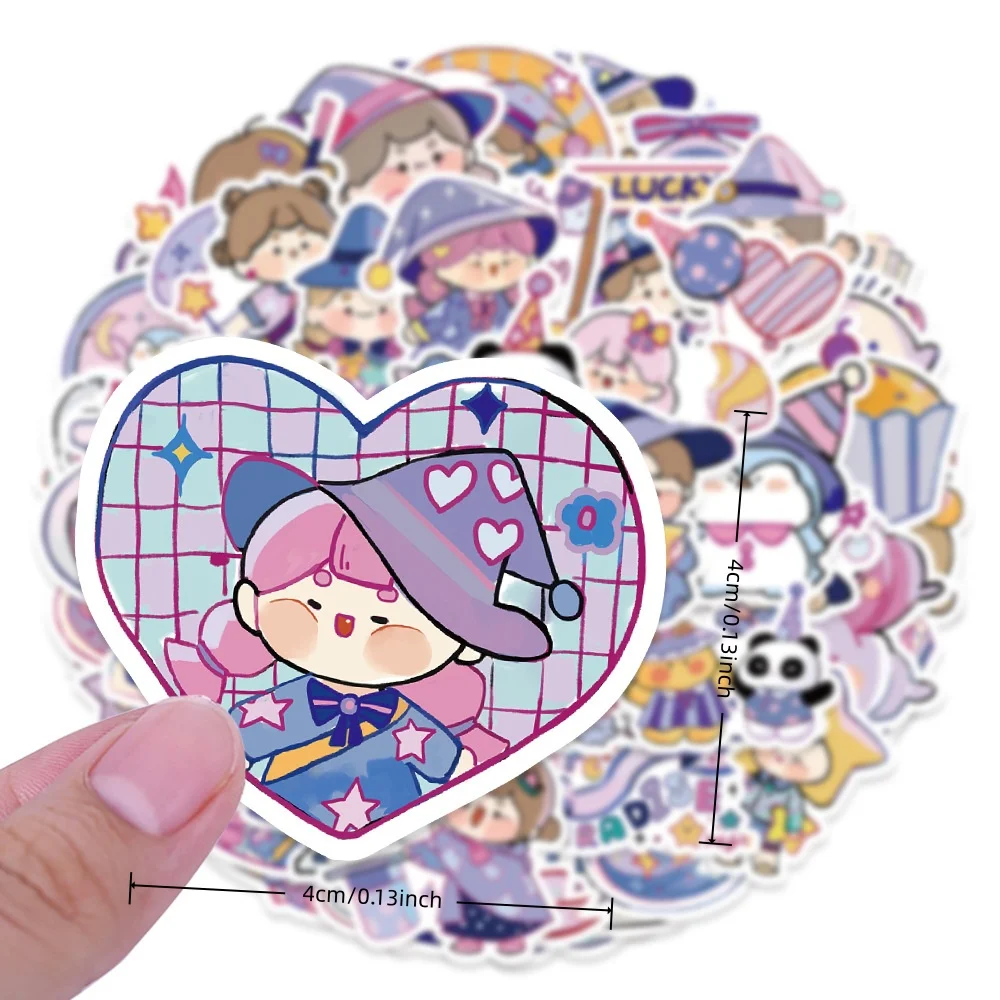 60 Pieces of Witch Night Waterproof Stickers, Phone Case Decoration Stickers, Planner Stickers, Stickers, Waterproof Stickers, Advantages: Waterproof, Can Be Re-Pasted, No Residue, Beautifully Designed.