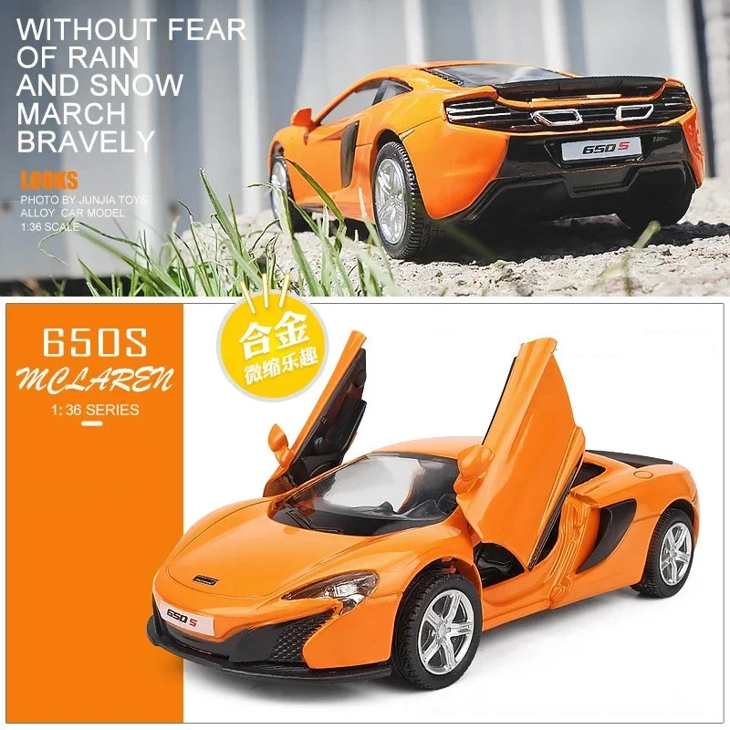 1:36 Mclaren 650S Super Sport Family Christmas Gifts For Children Simulation Diecasts Toy Vehicles Alloy Car Model F251