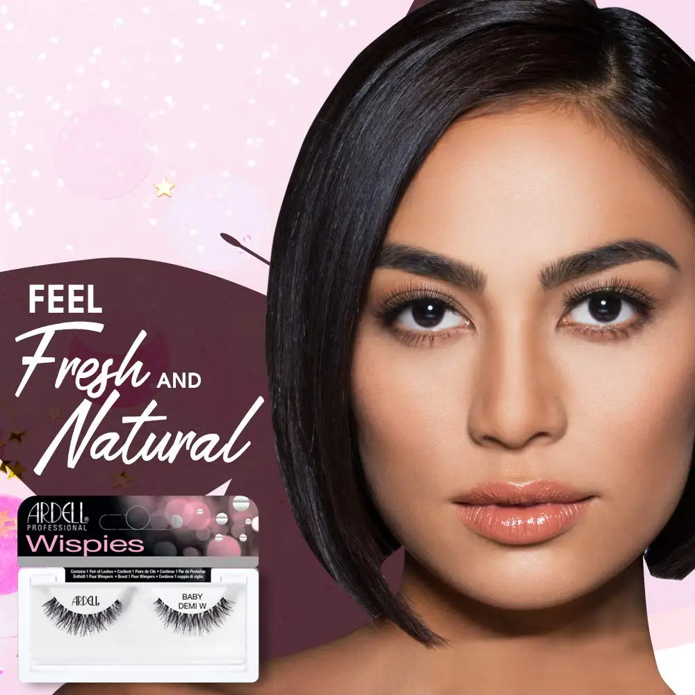 Ciglia sottili con volume drammatico a fascia morbida, confezione da 4 per un look naturale quotidiano