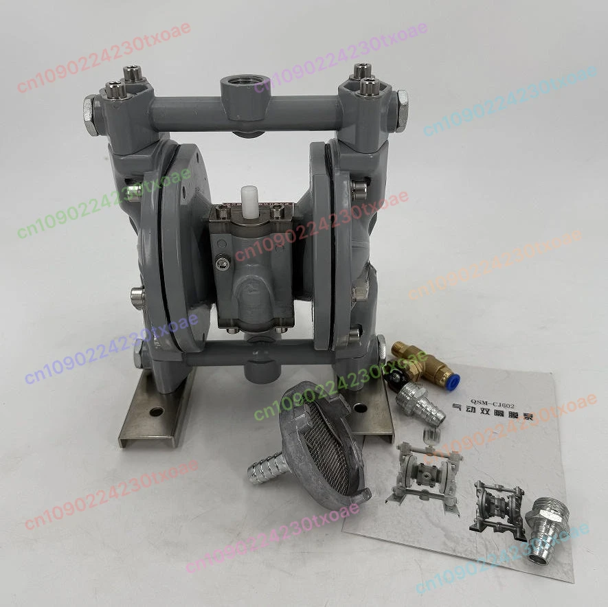 QSM-CJ602 Double Diaphragm Pump Air Operated for Solvent Ink Transfer Chemical Pump