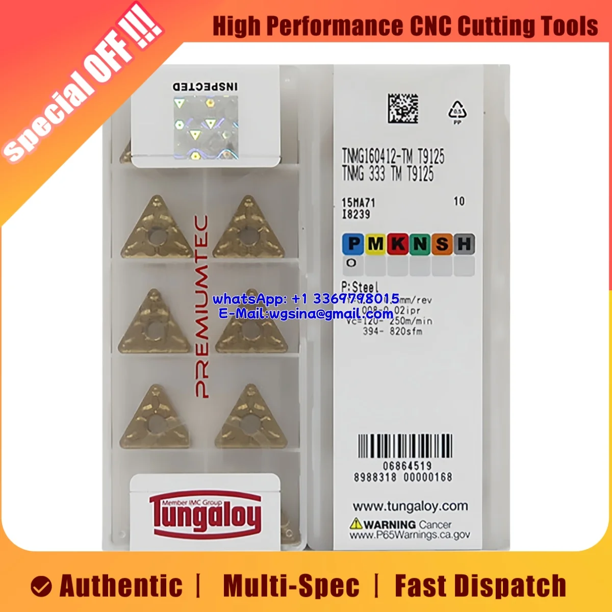 

Оригинальные токарные пластины TNMG TNMG16 TNMG1604 04 08-TS 27 37 L-S NS530 NS9530 T9125 T9025