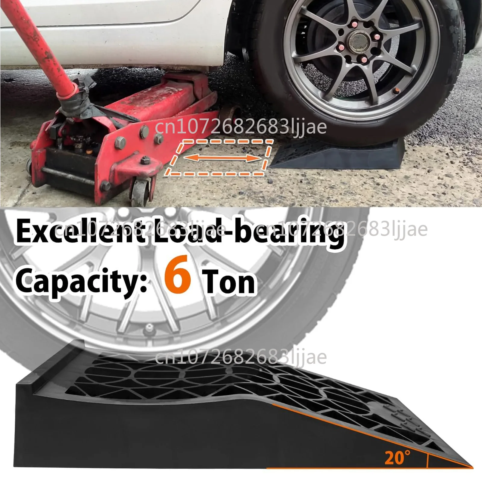 2.44in Lift Heavy Duty Tire Ramps for Vehicle Maintenance and Safe Lifting 2pcs Car Ramps Low Profile Service