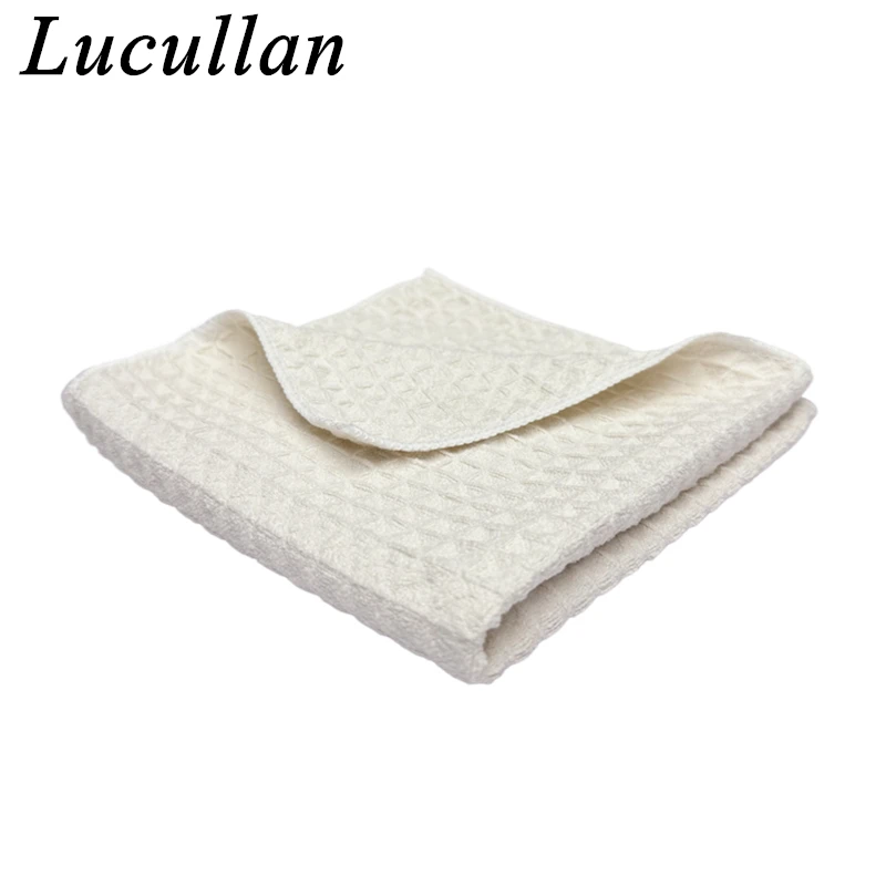 Lucullan 40x40cm 400GSM Premium 3D Hollow Mesh Waffle Weave Microfiber Drying Towel