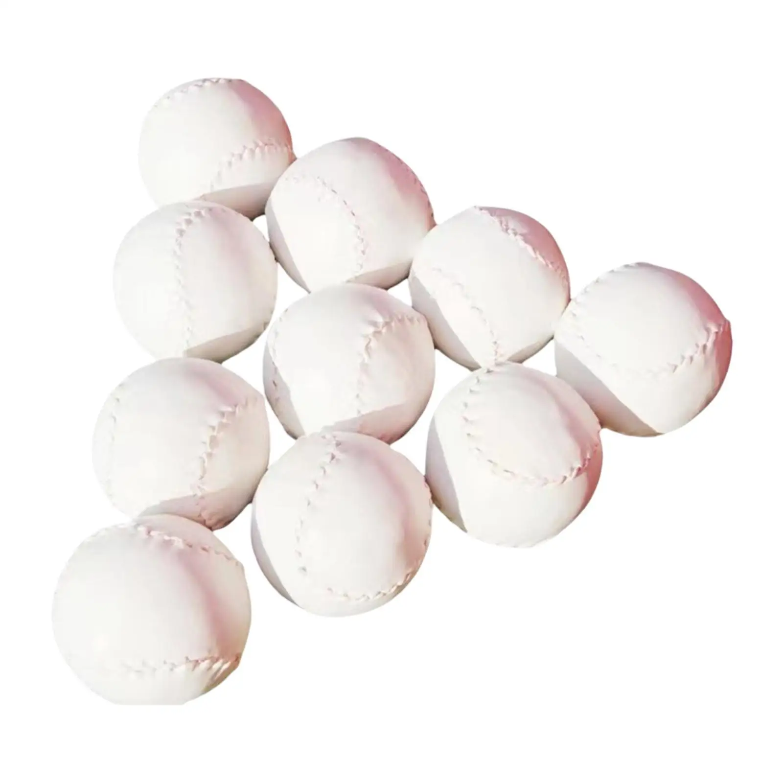 

10x Baseballs Softball Hitting Training Baseballs Play Indoor or Outdoor Adults Batting Pitching Catching Practice Baseball