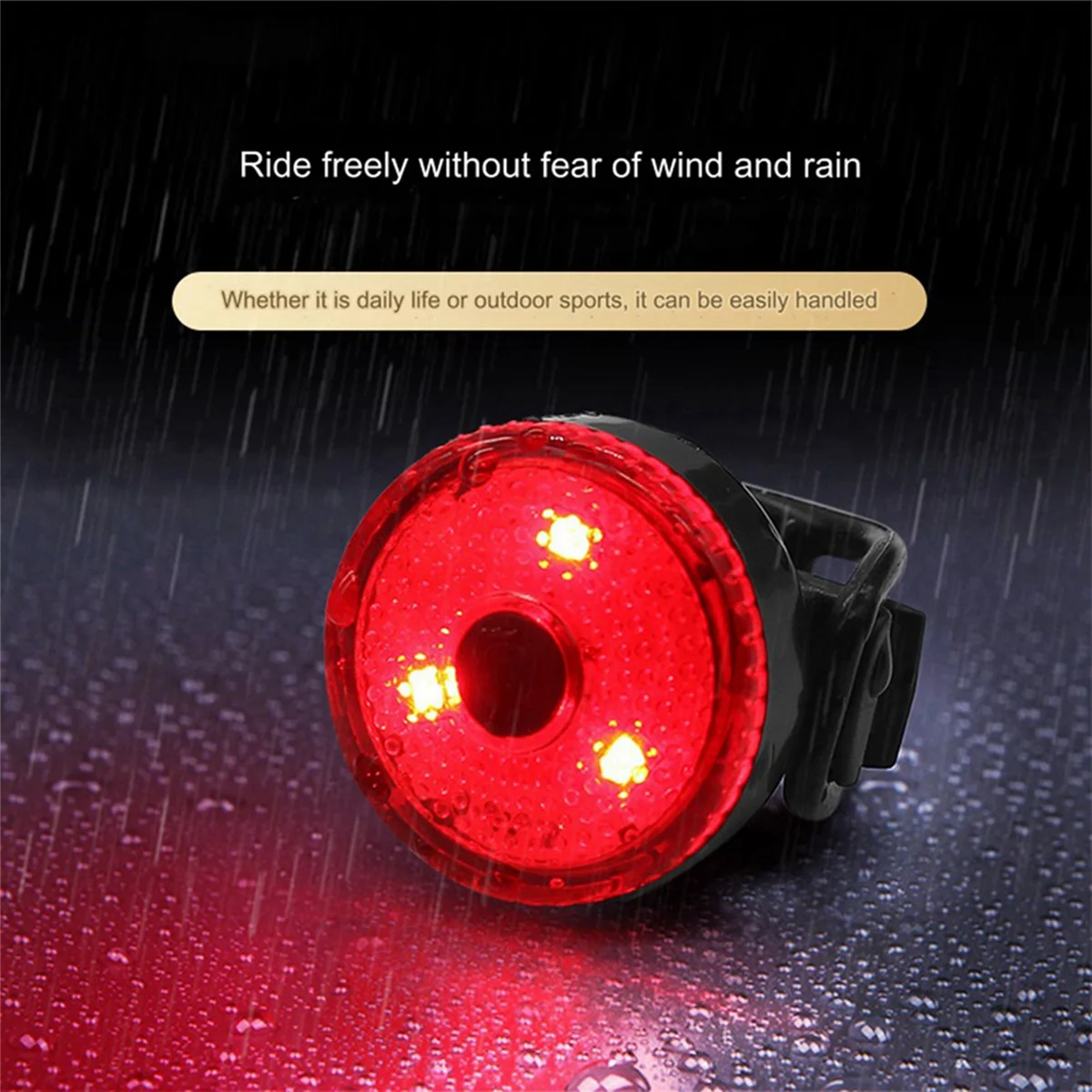 Bicycle Taillights Intelligent Sensor Brake Lights USB Charge Bike Light Cycling Lamp Bicycle Lighting LED Front Light C