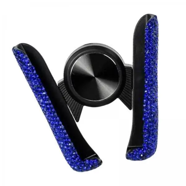 

Car Cell Phone Holder Rhinestone ABS Dashboard Air Vent Mounted Support Universal Clip for Mobile Phones