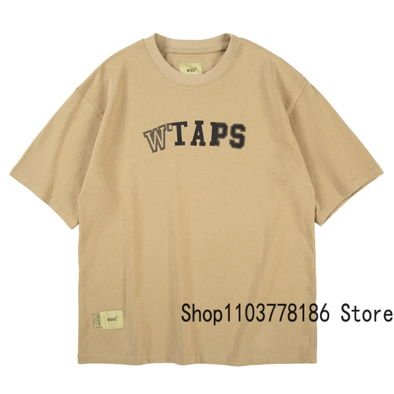 Street Loose Casual WTAPS T-shirt Japan Fashion Brand Streetwear Roundneck Short Sleeve Men Women Summer All-match Wtaps Top Tee