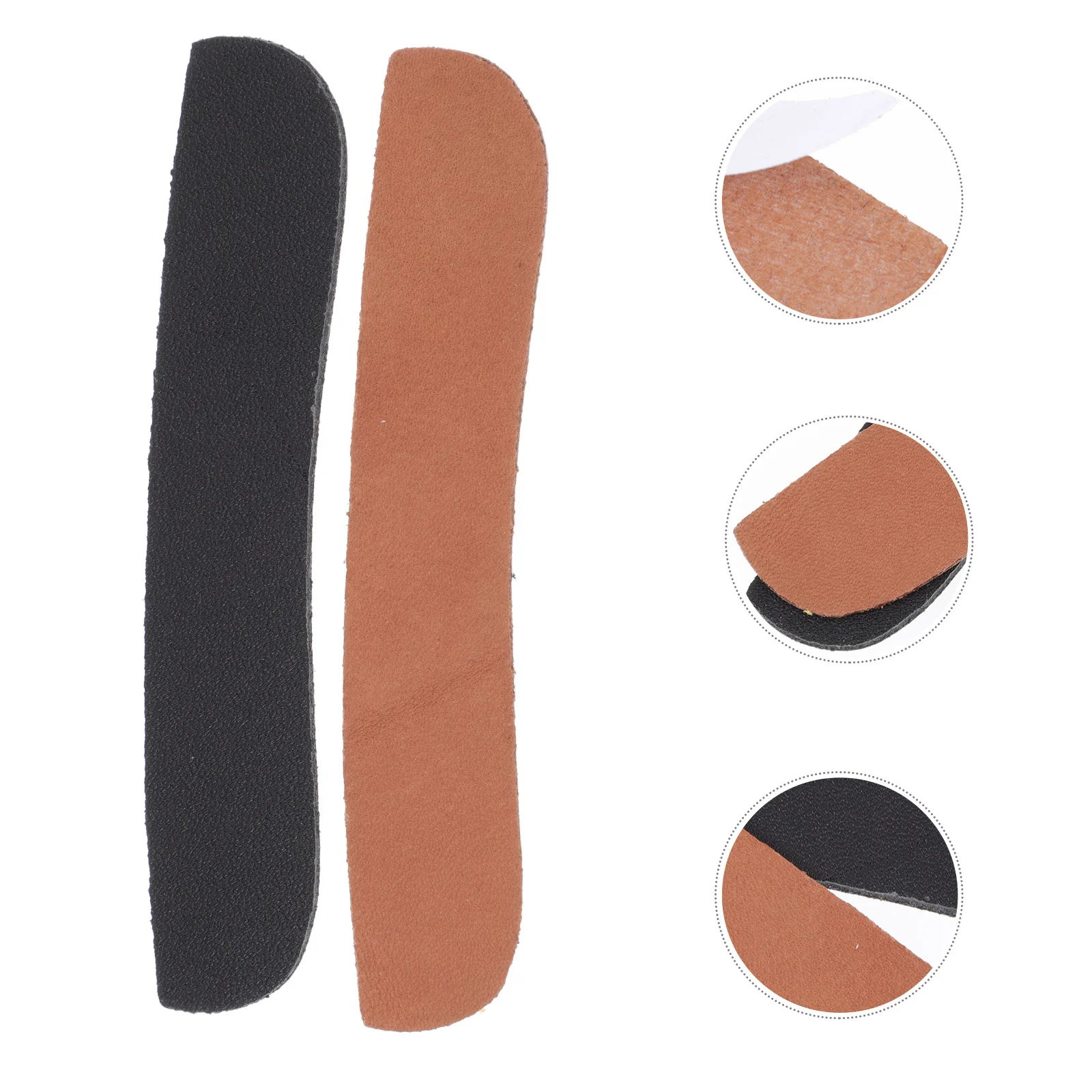 

2pcs Cowhide Erhu Crash-Proof Angle Protectors Durable Non-Slip Wear-Resistant Lightweight Self-Adhesive Instrument Accessory