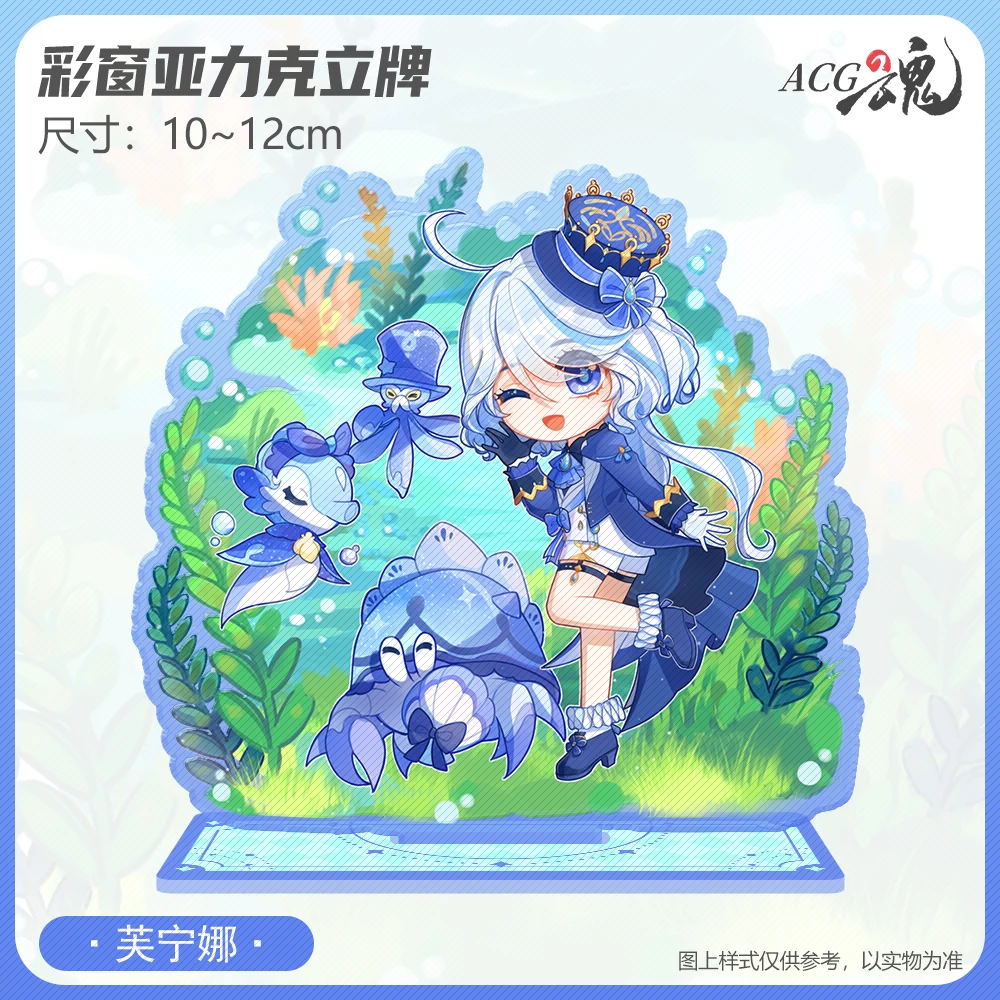 อะนิเมะ Genshin Impact Venti Furina Raiden Shogun Nahida Zhongli คอสเพลย์การ์ตูนยืนป้ายอะคริลิคเครื่องประดับอุปกรณ์เสริม Mascot