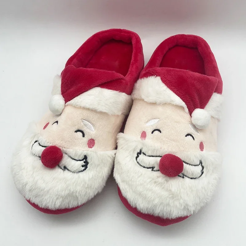 Highland Cow Christmas Santa Claus Slippers Xmas Warm Shoes Pig Toys Indoor Warm Snowman Cotton Slippers Men Women Gifts