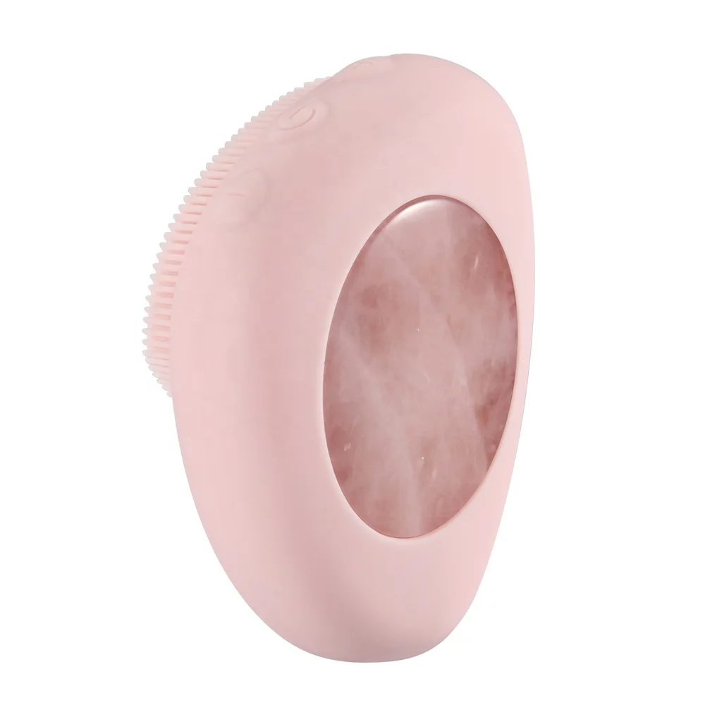Multifunctional Silicone Sonic Waterproof Facial Cleansing Brush Electric Vibration Face Pore Cleaning Beauty Tool