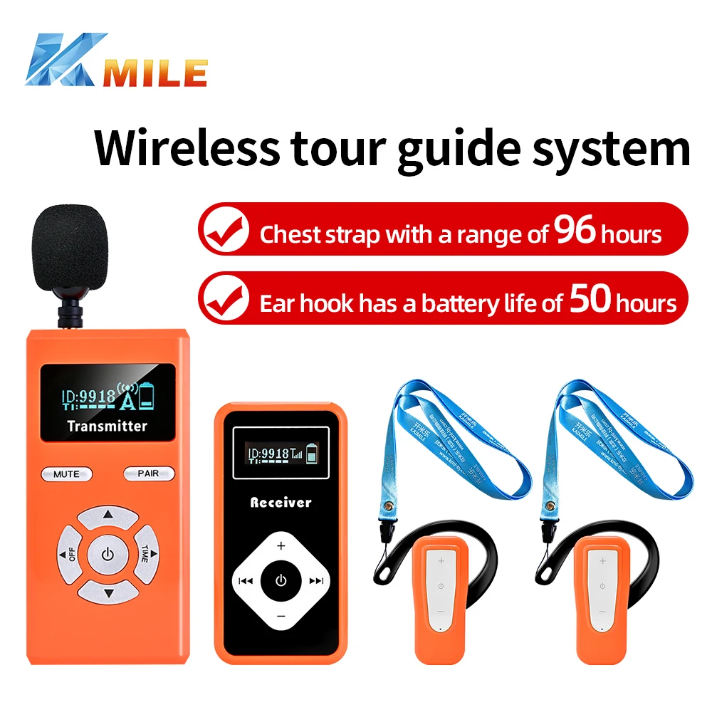 

KAIMILE Wireless Whisper Tour Guide System Simultaneous Interpretation System Audio Receiver Transmitter KML-580