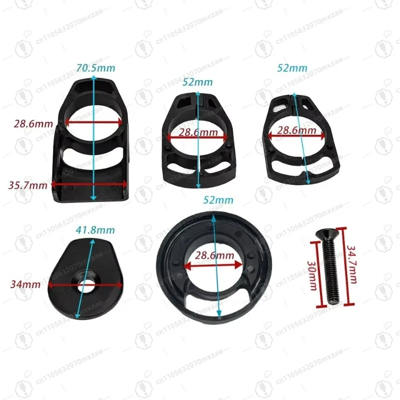 متوافق مع أنواع الإطارات المتعددة: أنبوب مستقيم لتوجيه كابل 7 درجات للدراجات (ألومنيوم، 31.8 مم، 80-130 مم)