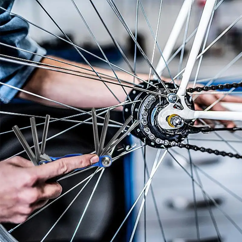 多用途の自転車ドライバー,ツールセット,ロードバイクツール,マウンテンバイク,電動自転車に適したマルチツールキット,7 in 1