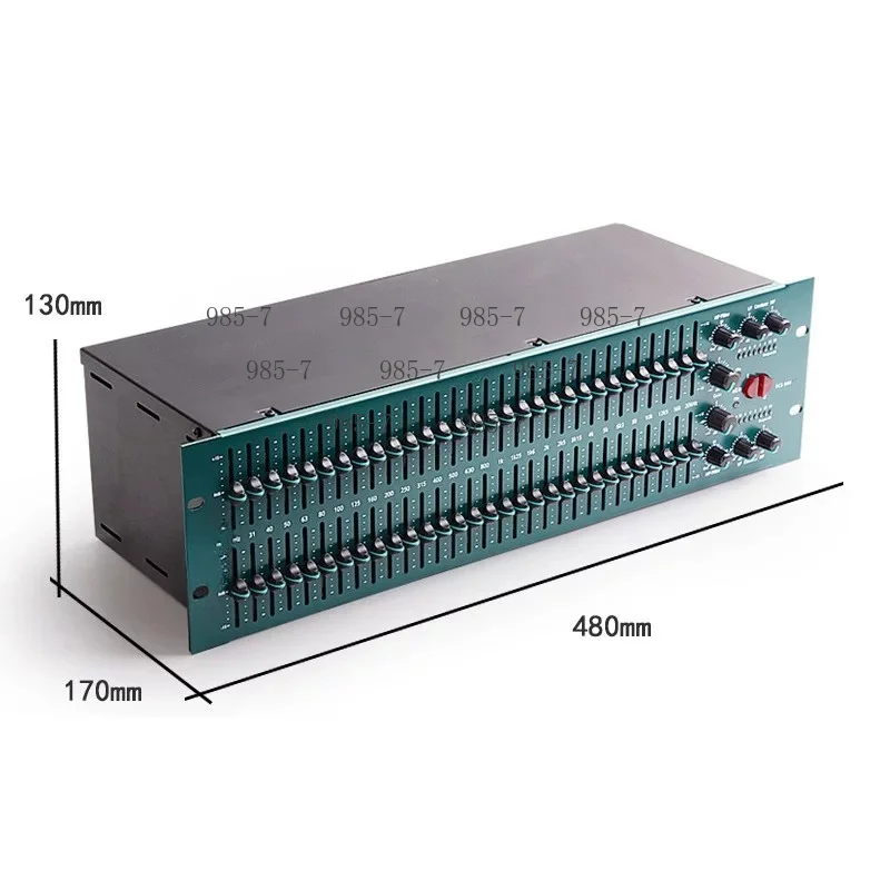 Professional Tuner 30-band Graphic Equalizer FCS966 For Home Wedding KTV Karaoke Stage Performance Conference