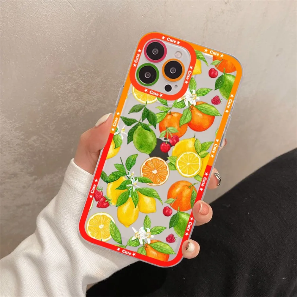 Fruit Lemon Cherry Phone Case For Samsung A 10 20 30 70 13 21 32 72 22 51 52 53 71 73 32 4g 32 5g Fundas