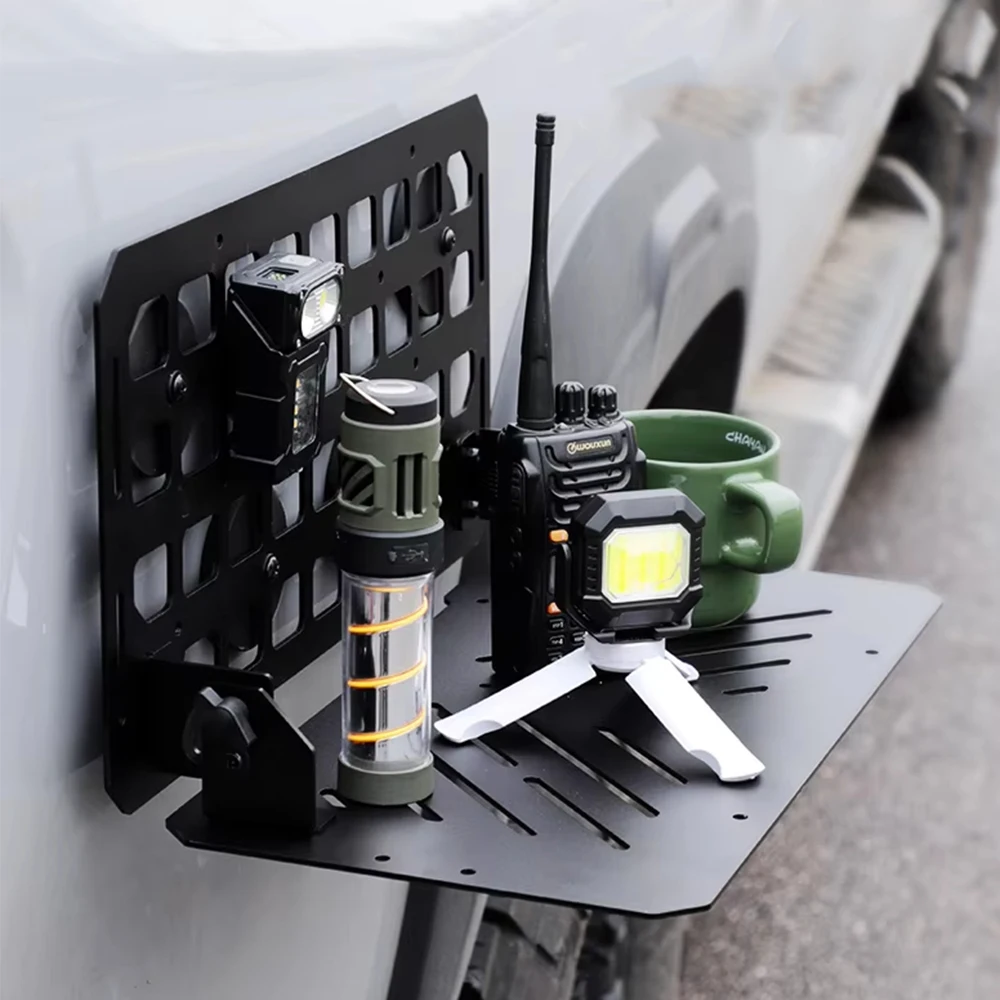 tactical-panel-storage-rack-foldable-molle-magnetic-tabletop-shelf-suv-side-storage-extension-shelf-for-overland-camping-vehicle