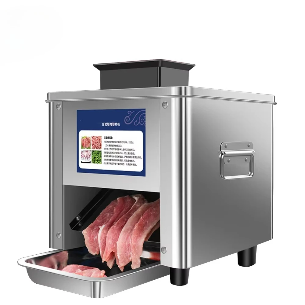 Meat Slicer Machine Electric Fresh Meat Cutting Slicing Machine Vegetable Store Commercial