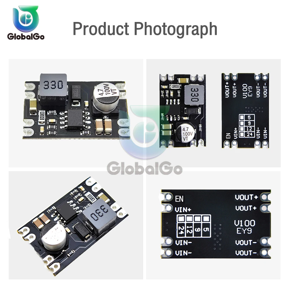 DC-DC Step-down Power Supply Module 6V-100V to 5V/9V/12V/24V 2A Adjustable Step-down Module Voltage Regulator For Arduino