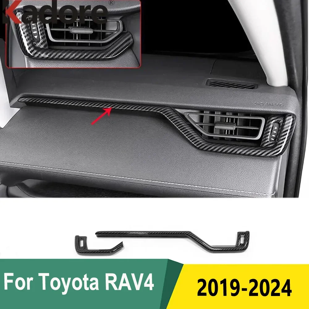 

For Toyota RAV4 RAV 4 2019-2021 2022 2023 2024 Interior Center Console Side Air Condition Vent Outlet Cover Trim Car Accessories