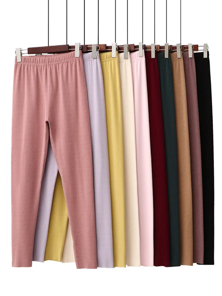 

Двусторонние бархатные женские леггинсы с высокой талией на подкладке, осенне-зимние теплые брюки, длинные брюки для похудения, большие размеры