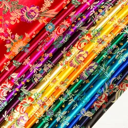 Brocade Satin Floral Fabric Materials for Handmade DIY Doll Clothes Handbag Kimono Clothing Sewing Fabrics 50*75cm