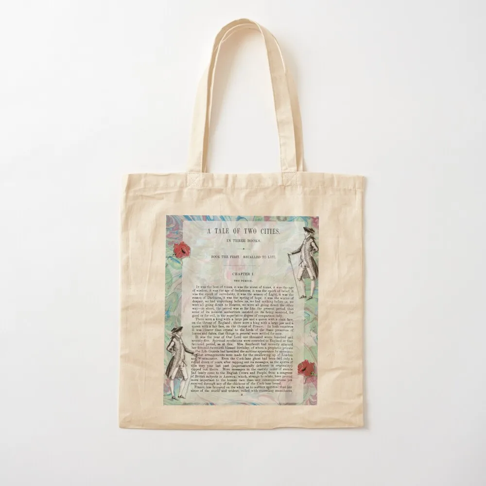 

First Edition: Charles Dickens A Tale of Two Cities Tote Bag women bag Canvas Tote Bag