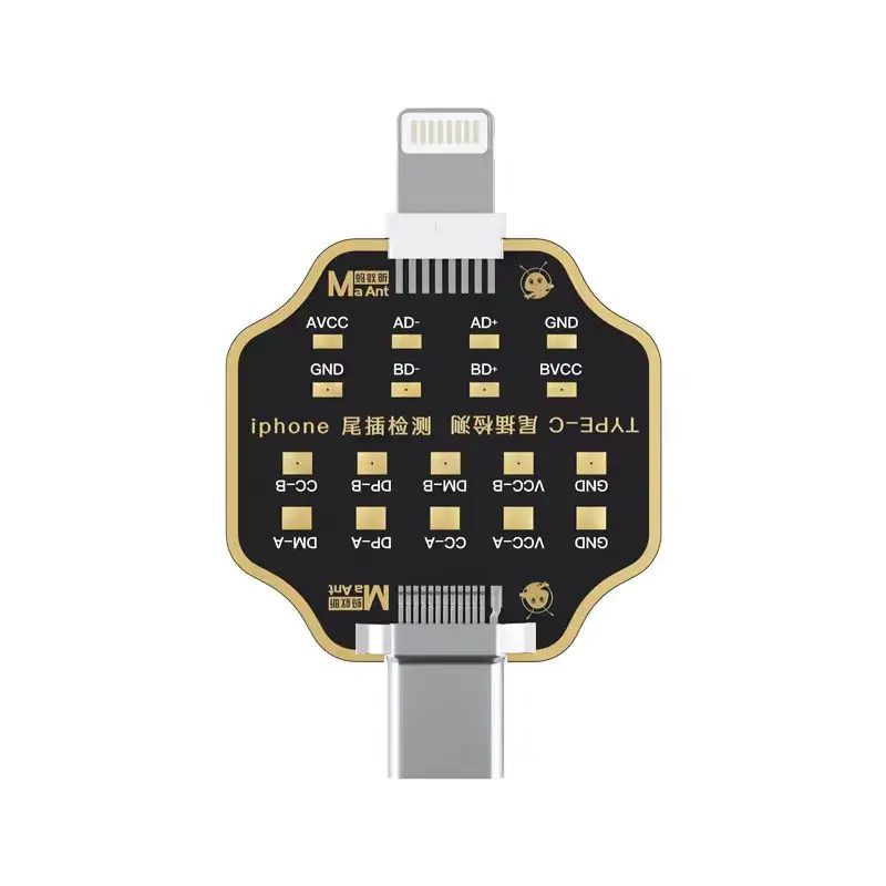 MaAnt Detachable Mobile Phone Tail Plug Test Fast Charge Board For iPHONE Android Lightning TYPE-C No charging Fault Detection