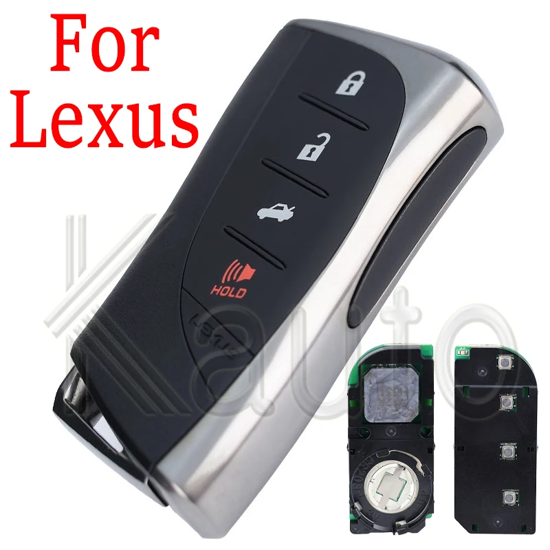 3/4 Buttons Smart Remote Key Lonsdor LT20-07EN For Lexus RX ES IS UX with logo 312/314.3Mhz 433.58/434.42MHz Car Key Shell Case