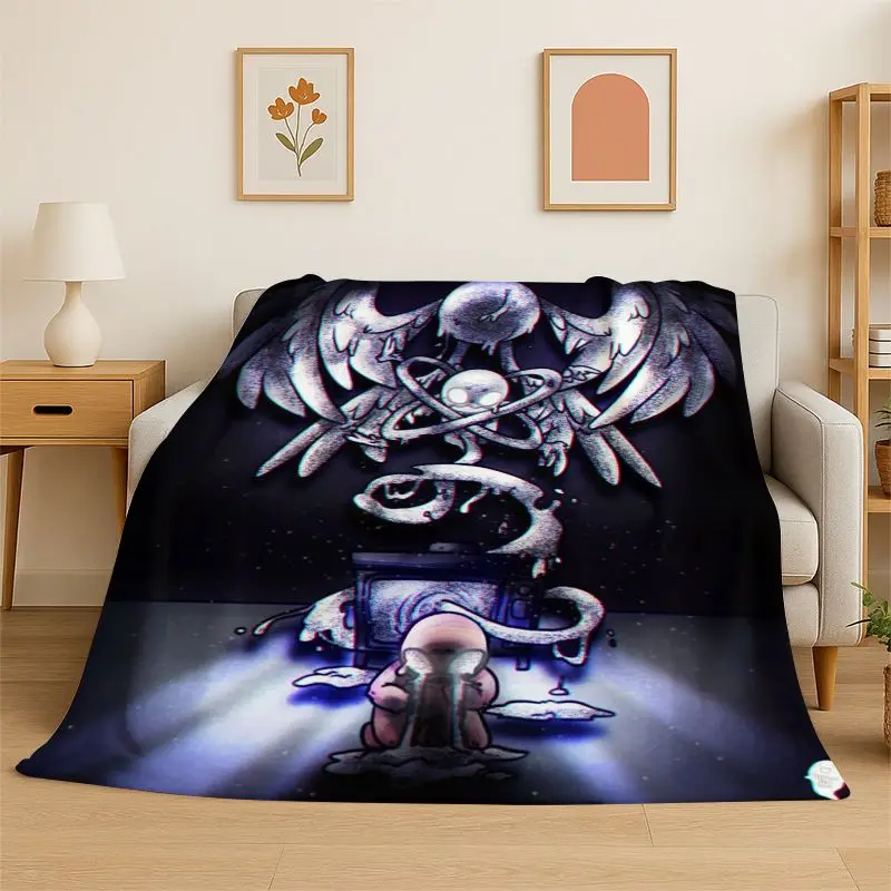 Classic Game The Binding Of Isaac Flannel Throw Blanket,Warm Cozy Blanket for Bed,Sofa,Couch,Bedroom,Living Room,Office,Camping