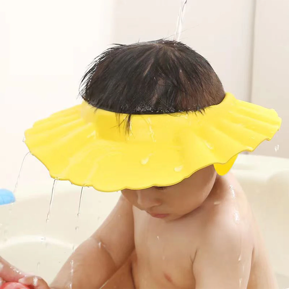 Baby Shampoo Hat Children\'s Waterproof Ear Protective Hat Photography Accessories Adjustable Children\'s Barber Hat Toddler Showe