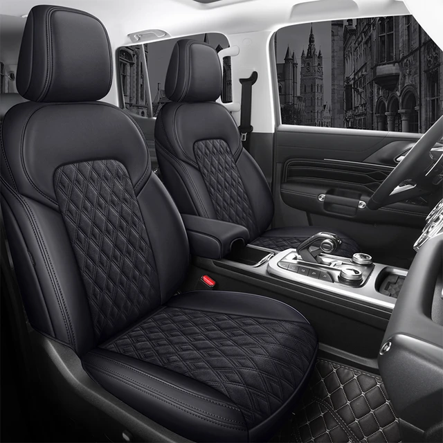 custom middle Alcantara Leather Mixed Car Seat Cover For Mercedes BENZ G class G350 G55 G500 G63 amg W463 car accessories AliExpress
