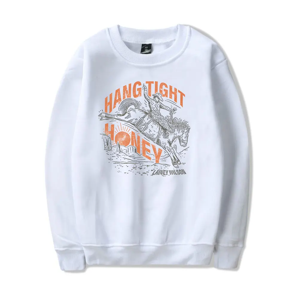 Lainey Wilson Hang Tight Honey O-Neck Sweatshirts Women Men Long Sleeve Fashion Pullover Clothes