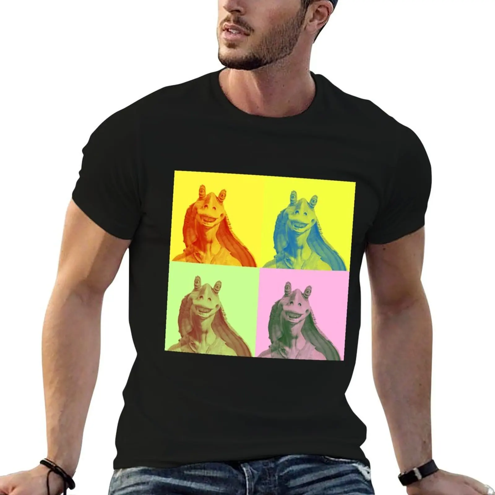 

Multi-Colored Jar Jar Binks T-Shirt man t shirts for men t shirt custom print T-Shirt