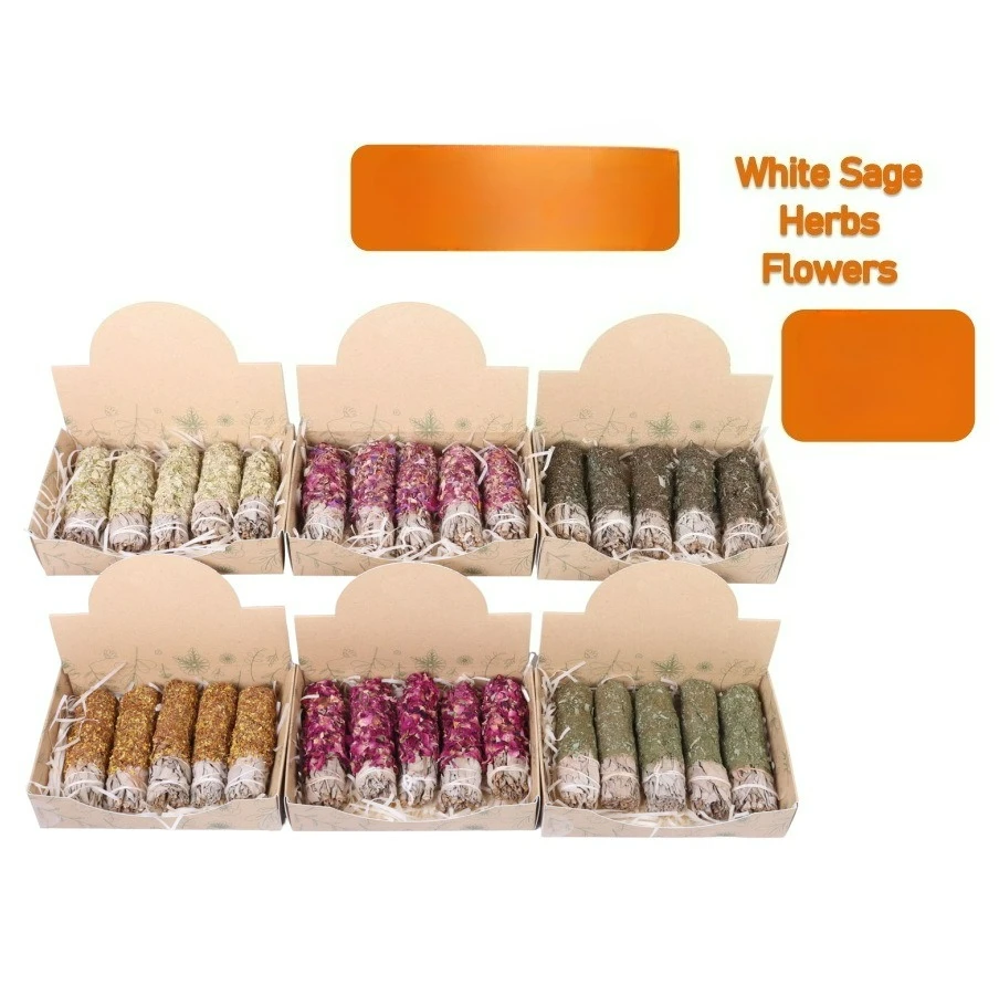 الأبيض حكيم لطخة العصي 4-حزمة الكاليفورنيا المقدسة حكيم التطهير شقرا شفاء التأمل تنقية الطاقة البخور النباتية #2